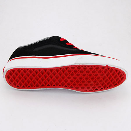 black vans with red bottoms