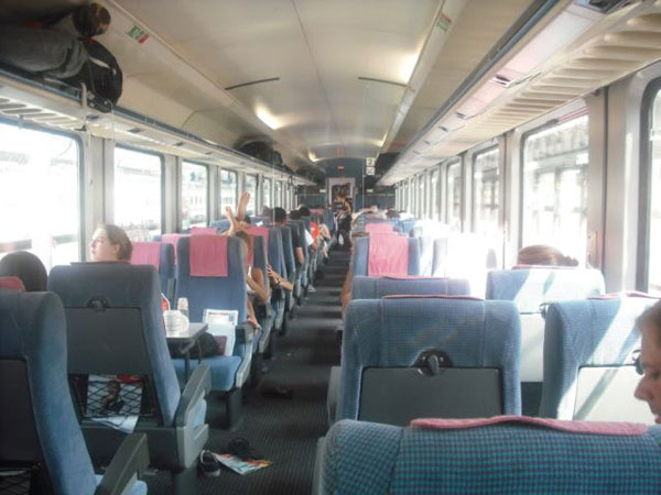 The train ride from Amsterdam to Berlin