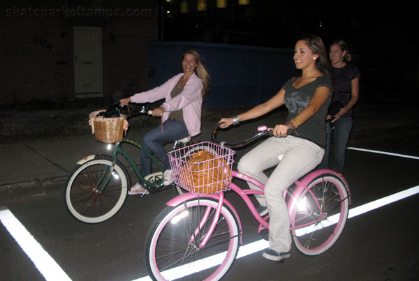 Booze Cruise: Girlfriends rode bikes