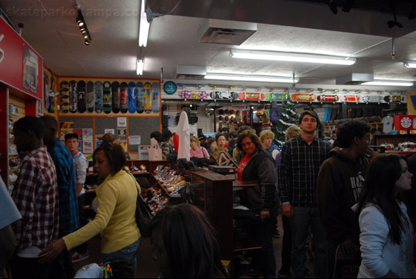 Things were pretty packed in the shop:Black Friday