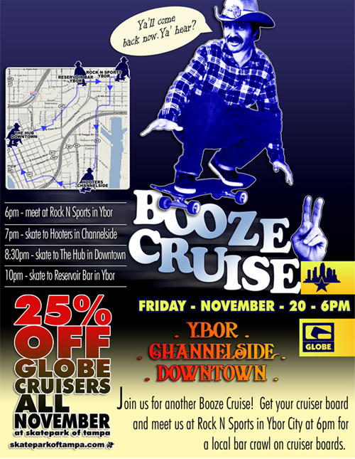 Join us for Booze Cruise II on November 20th 6pm