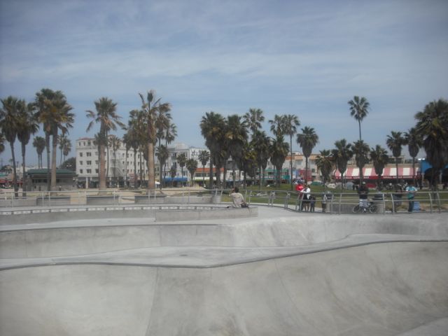 Venice Beach to check out their new skate park