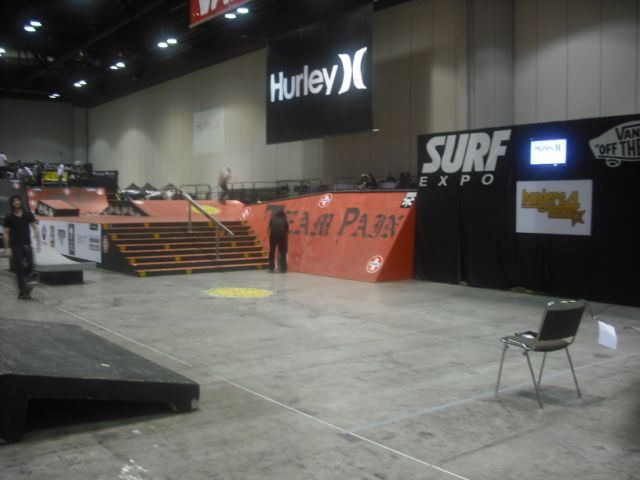 There was plenty of stuff to skate at Surf Expo