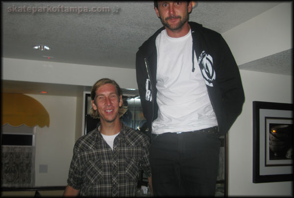 Schaefer is way taller than Ron Whaley
