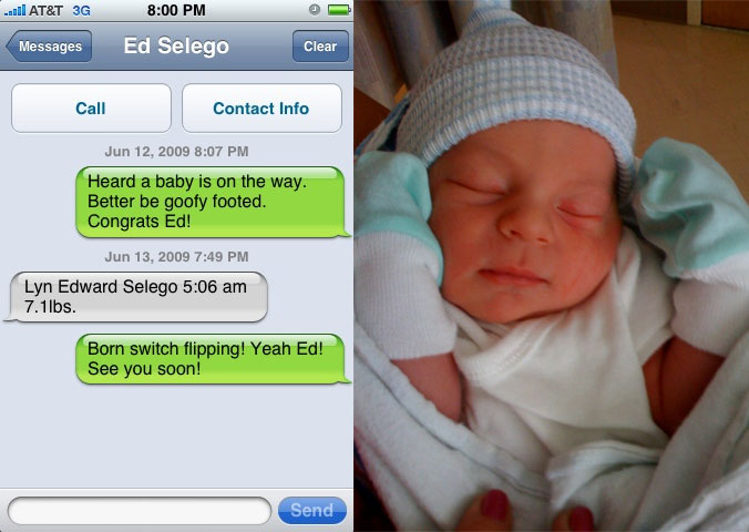 This baby boy is Lyn Edward Selego