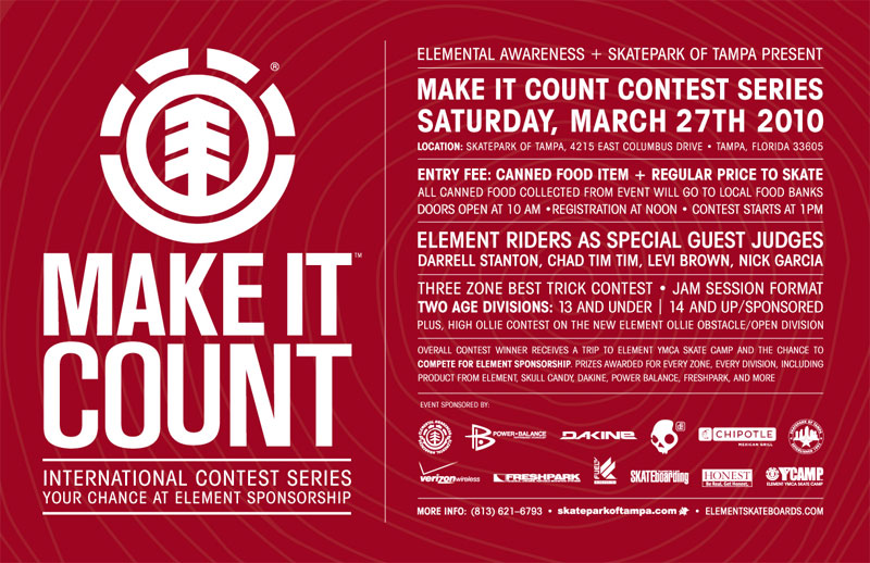 Element's Make it Count Contest Series