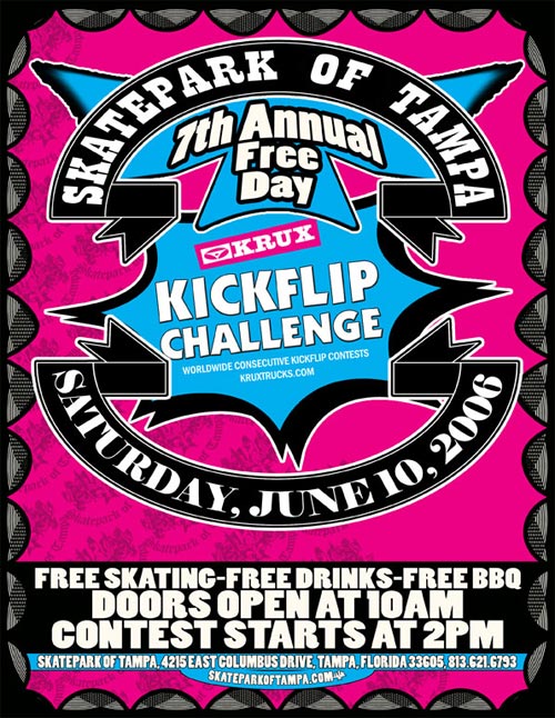 7th Annual Free Day and Krux Kickflip Challenge 