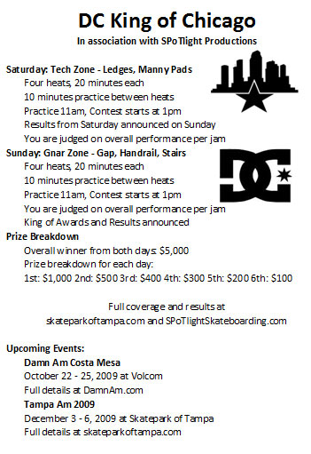 DC's King of Chicago contest format details