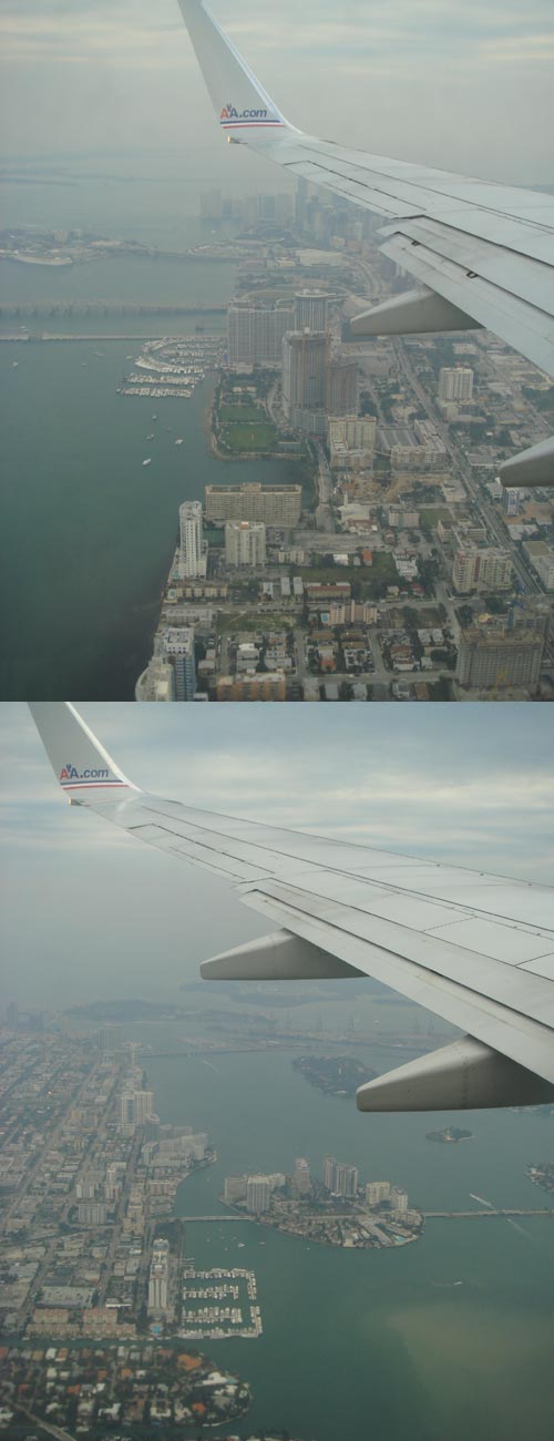 Flying Into Miami