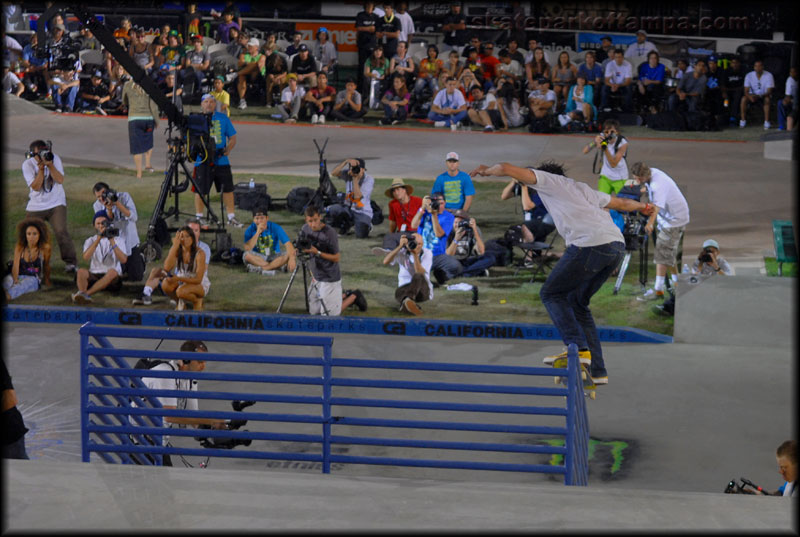 Alex Olson ollied over the bar to 50-50