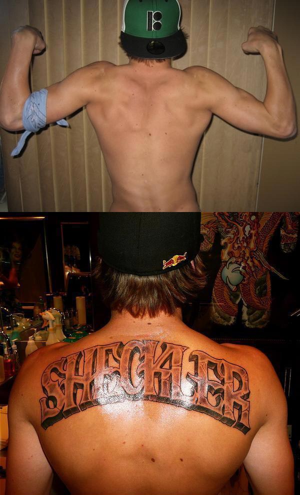 Posted on Thursday, June 07, 2007 Photo: The Bad Internet. Trick Tags: Photo Tags: [Chill Shots]. Ryan Sheckler's Tattoo