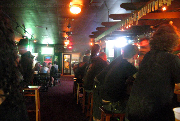 This is the dive bar scene at Durty Nelly's