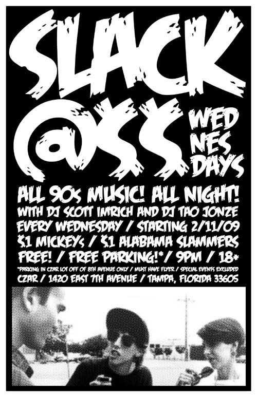 Wednesday's are 90's night at Czar