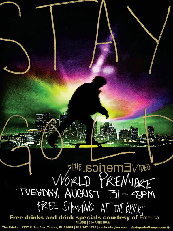Stay Gold is showing at The Bricks with free drink