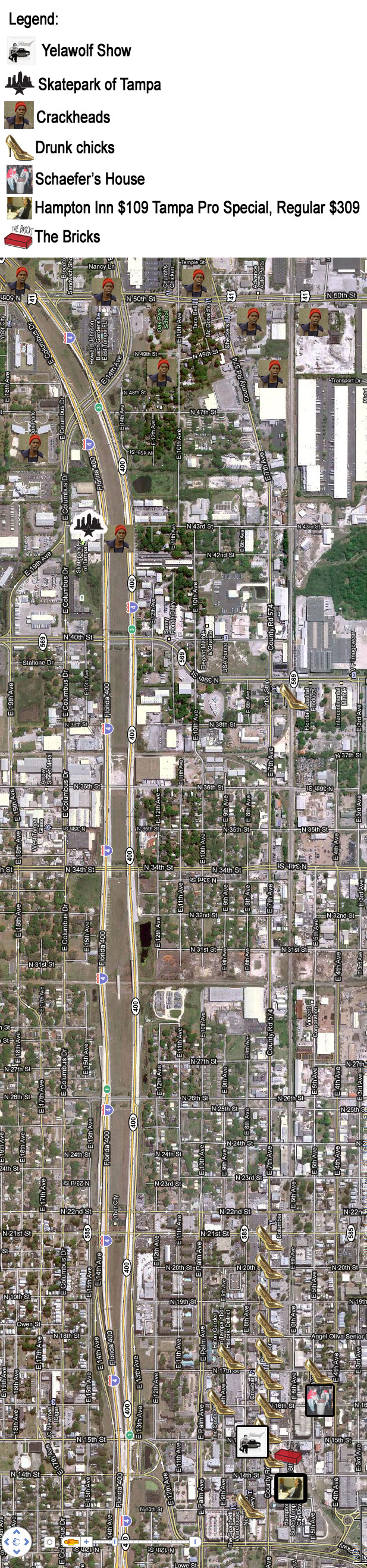 special edition Google Maps of Tampa