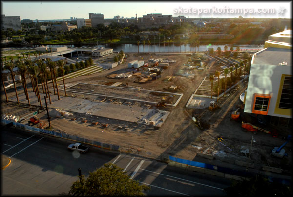 Trip Park and Tampa Art Museum Construction