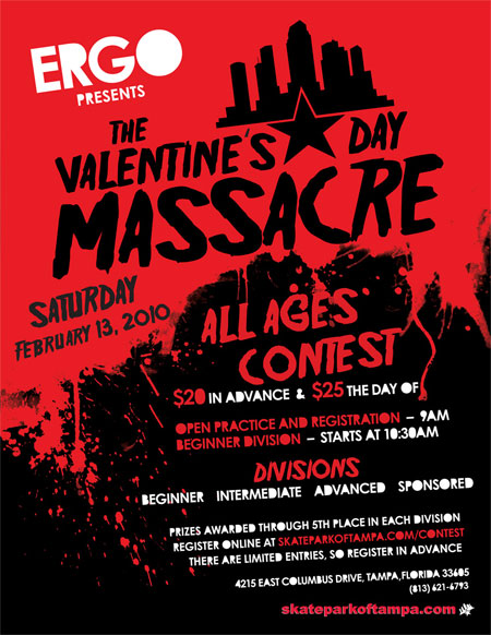 Valentine’s Day Massacre Skateboarding Contest