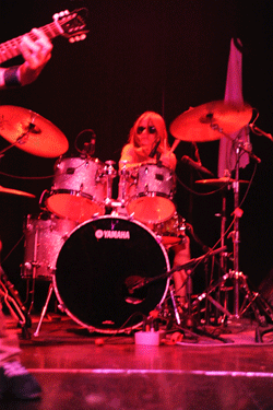 Trixie on drums for Bad Sh!t