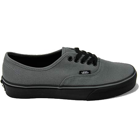 vans authentic grey black sole