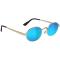 Zion Wright Premium Polarized Sunglasses Gold/ Blue Mirror