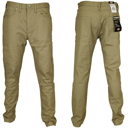 Dickies Slim Skinny 5-Pocket Twill Pants, Khaki in stock at SPoT ...