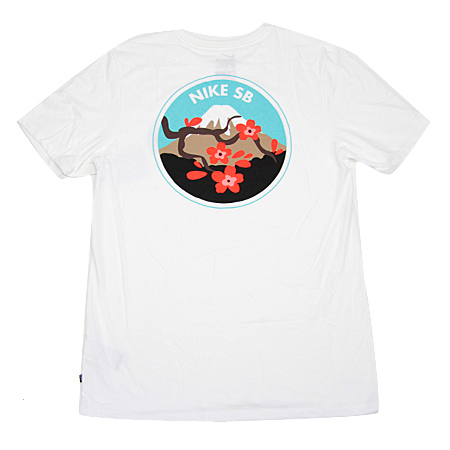 Nike SB QS Cherry Blossom T Shirt, White in stock at SPoT Skate Shop
