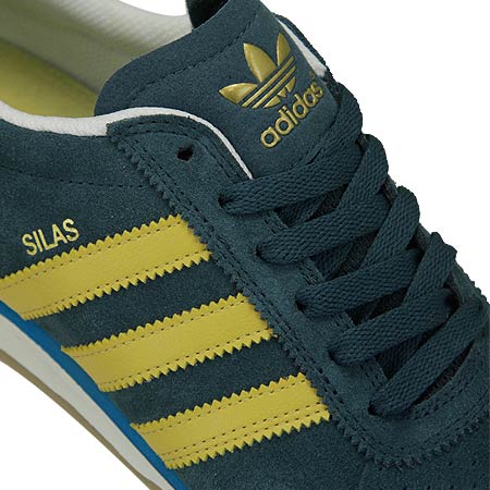 adidas Silas Baxter-Neal SLR Shoes, Uniform Blue/ Fade Gold/ White in ...