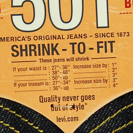 Levis 501 Original Shrink-To-Fit Jeans, STF Rigid Blue in stock at SPoT ...